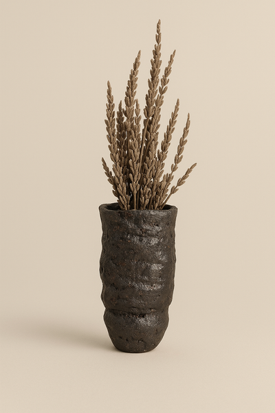 Pottery Piece #1710 – Wild Virginia Clay, Salt Fired, Unglazed